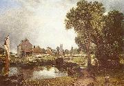 John Constable Schleuse und Muhle in Dedham oil painting reproduction